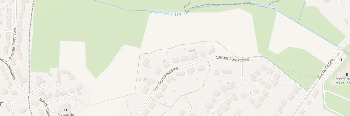 Plan du 9 Rue des Surgettières à Saint-Saturnin