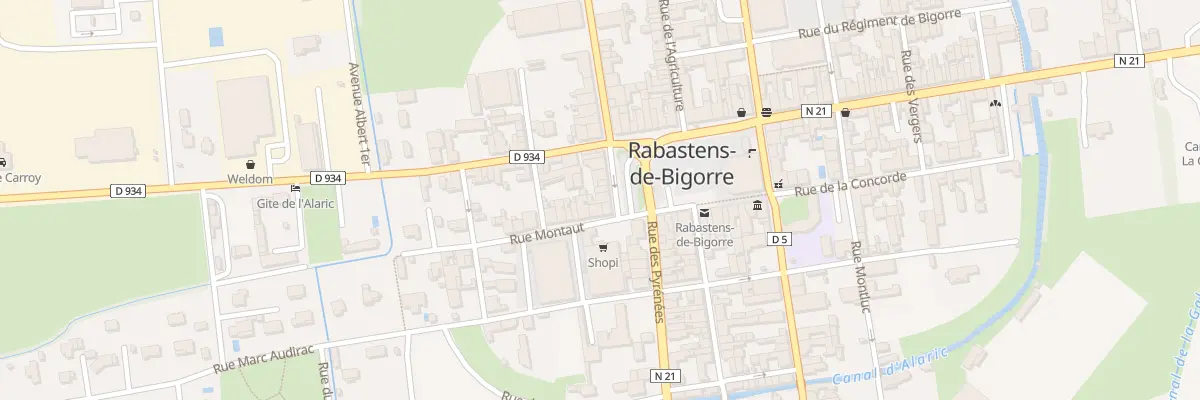 Plan du 9 Pl Centrale à Rabastens-de-Bigorre