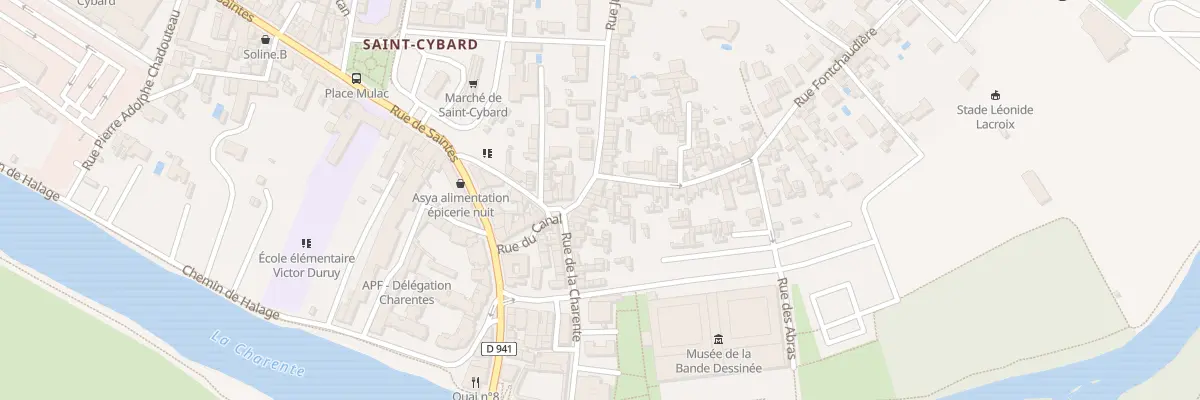 Plan du 3 Rue du Simard à Angoulême