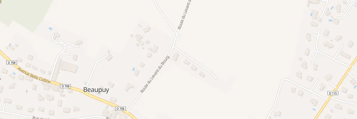 Plan du 12 Rte du Levant du Bourg à Beaupuy