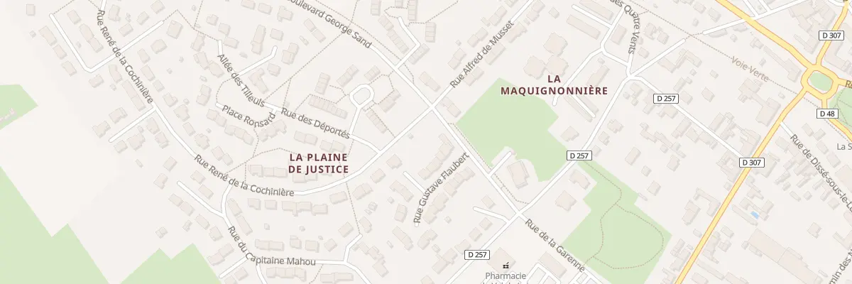 Plan du 4 Rue Gustave Flaubert au Lude