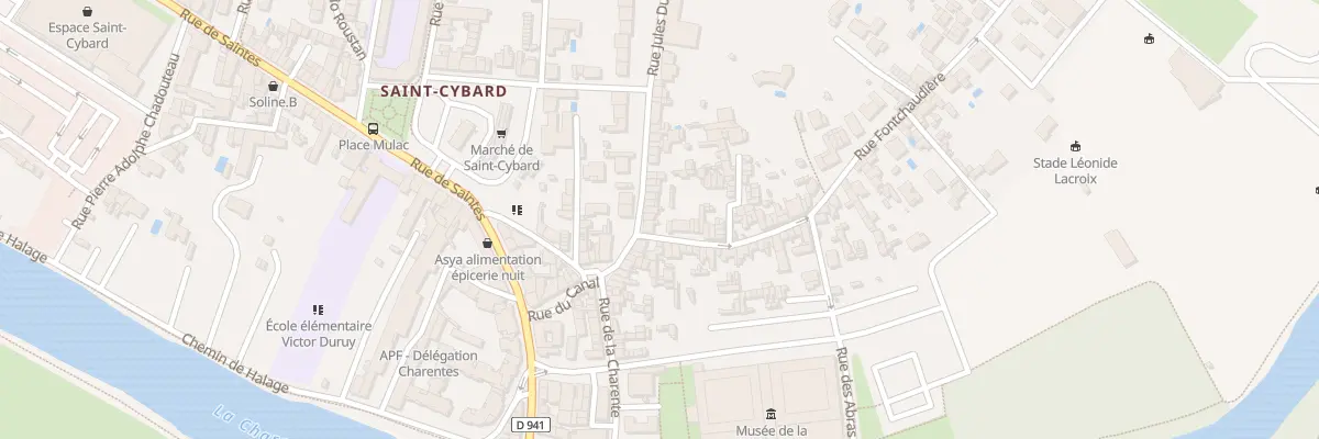 Plan du 3 Rue Jules Durandeau à Angoulême