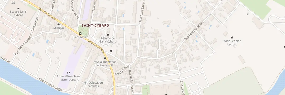 Plan du 11 Rue Jules Durandeau à Angoulême