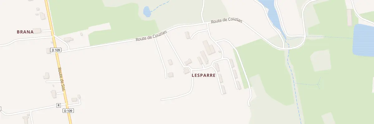 Plan du 304 Rte de Couzian à Sainte-Maure-de-Peyriac