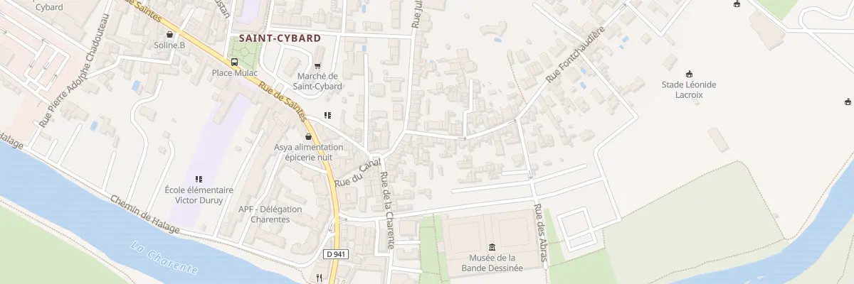 Plan du 6 Rue Fontchaudiere à Angoulême
