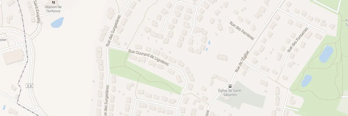 Plan du 10 Rue Ouvrard de Lignières à Saint-Saturnin