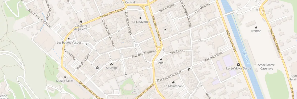 Plan du 2B Rue des Thermes à Bagnères-de-Bigorre