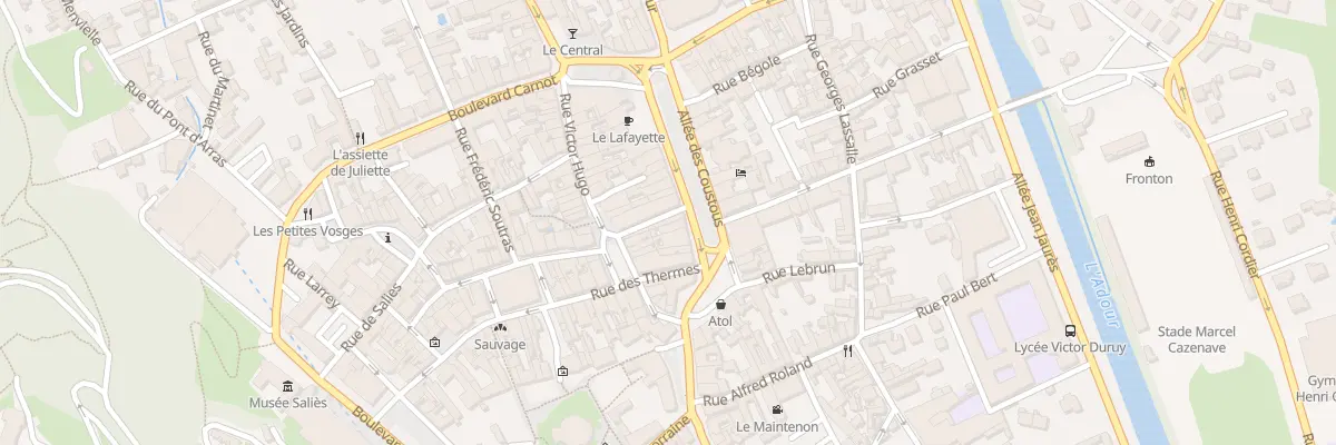 Plan du 1 Pas Vaussenat à Bagnères-de-Bigorre