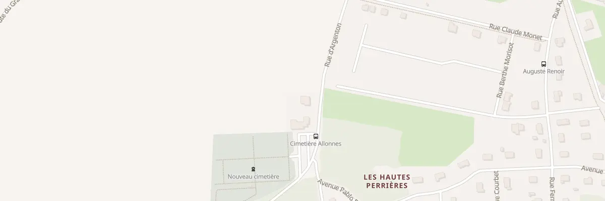 Plan du 9004 Rue d’Argenton à Allonnes