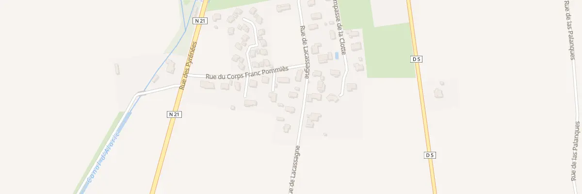 Plan du 48 Rue de Lacassagne à Rabastens-de-Bigorre