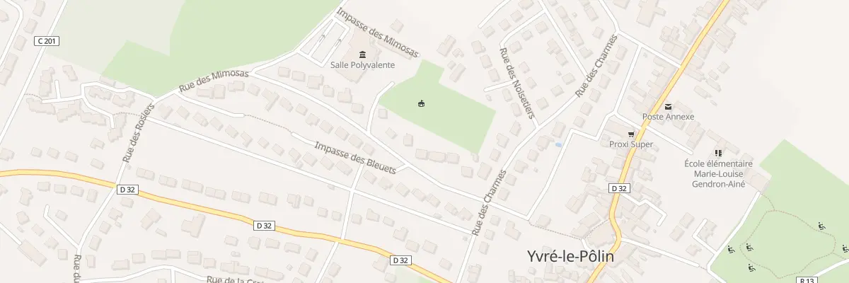 Plan du 10 Rue des Mimosas à Yvré-le-Pôlin