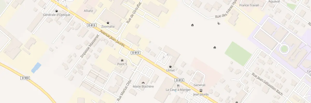 Plan du 88 Av Jean Jaures à Marmande