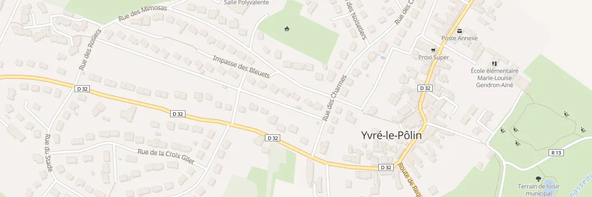Plan du 5 Rue des Mimosas à Yvré-le-Pôlin