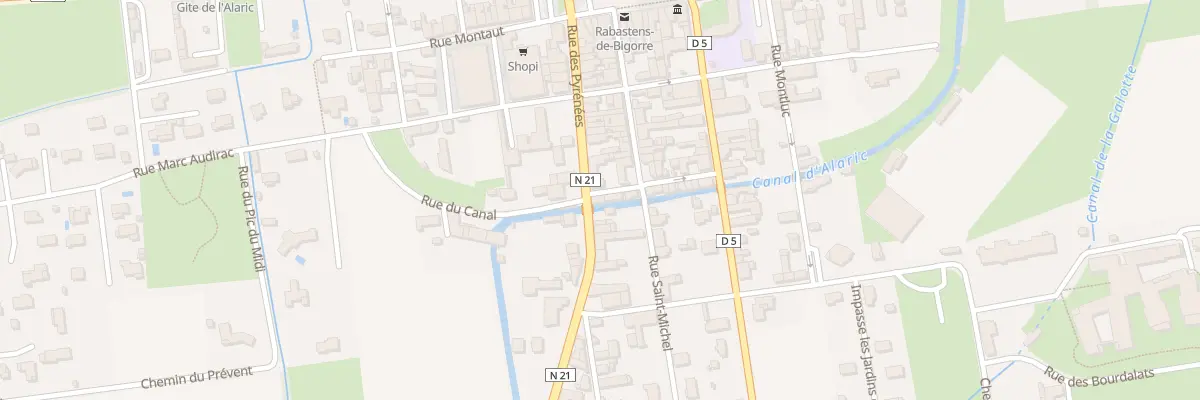 Plan du 2 Rue du Portail-dessus à Rabastens-de-Bigorre