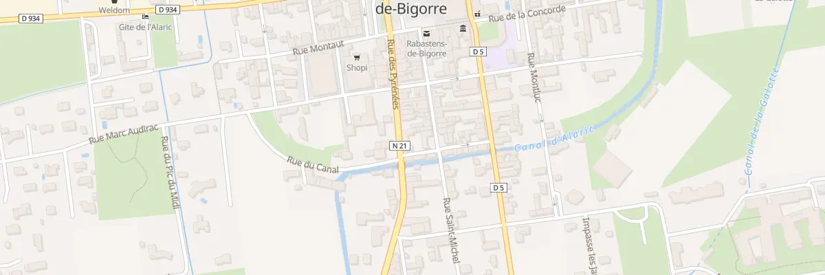 Plan du 1 Rue du Portail-dessus à Rabastens-de-Bigorre