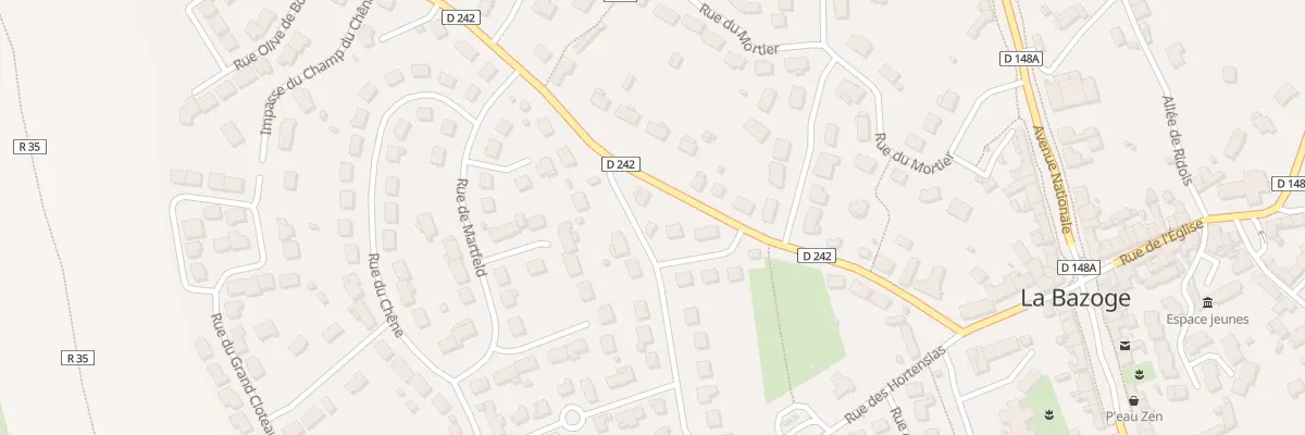 Plan du 5 Rue de la Madeleine à La Bazoge