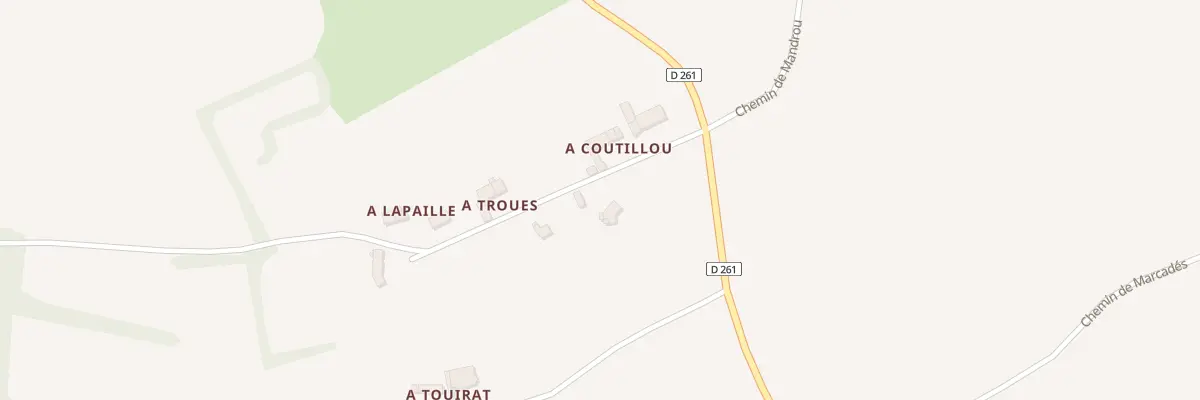 Plan du 5427 A Lasbaches à Beccas
