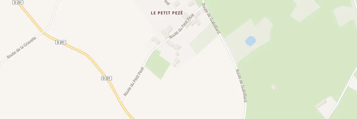 Plan du 172 Rte du Petit Peze à Yvré-le-Pôlin