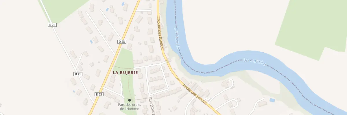 Plan du 66 Rte des Fondus à Allonnes