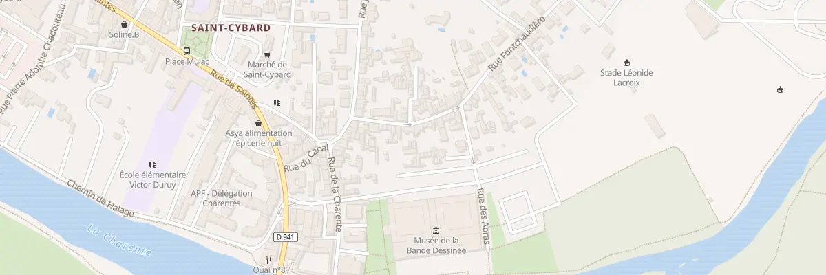 Plan du 20 Rue Fontchaudiere à Angoulême