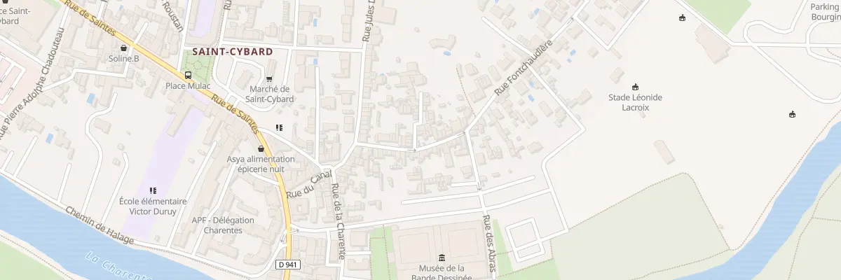 Plan du 65 Rue Fontchaudiere à Angoulême