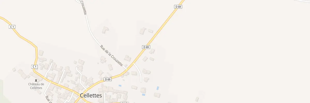 Plan du 7 Rte de Mansle à Cellettes
