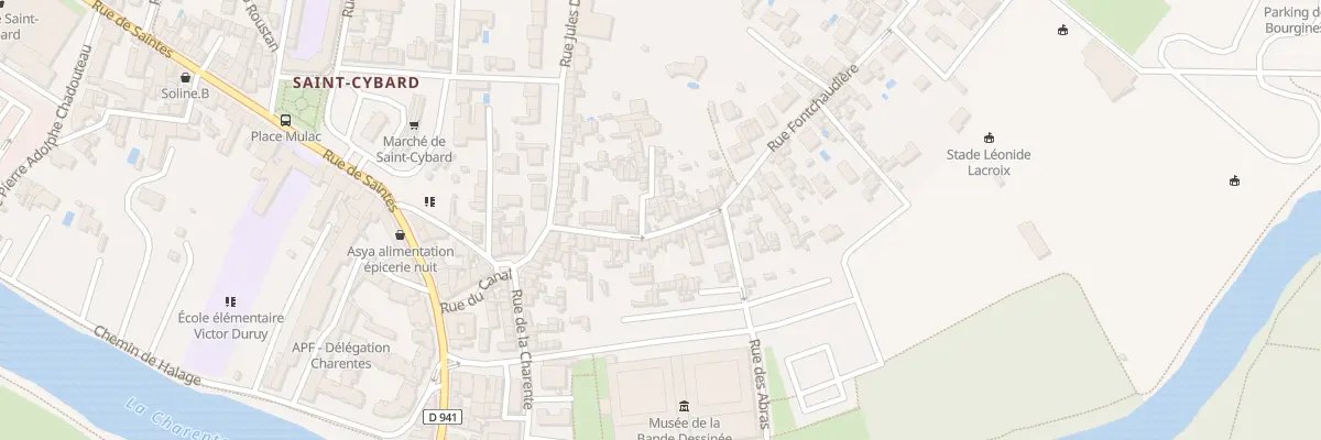 Plan du 67 Rue Fontchaudiere à Angoulême