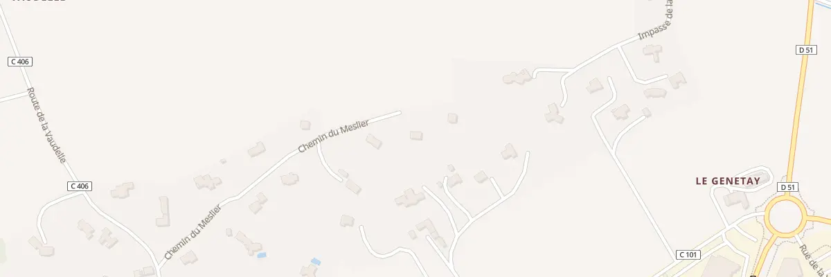 Plan du 334 Che du Meslier à Spay