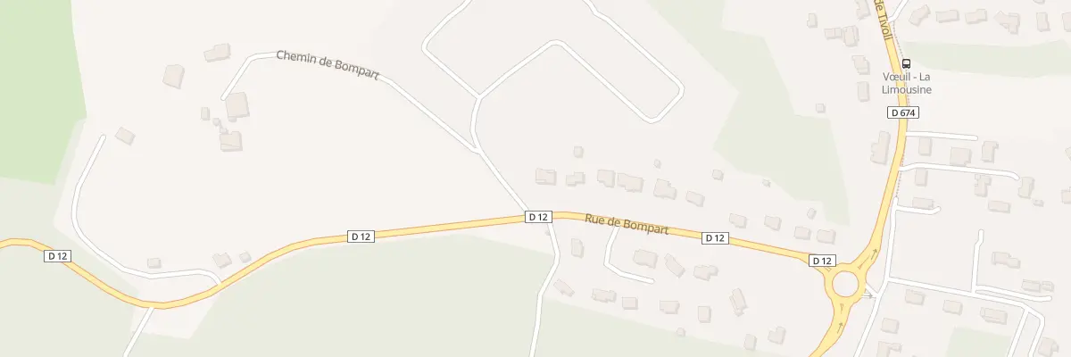 Plan du 1 Chem de Bompart à Vœuil-et-Giget