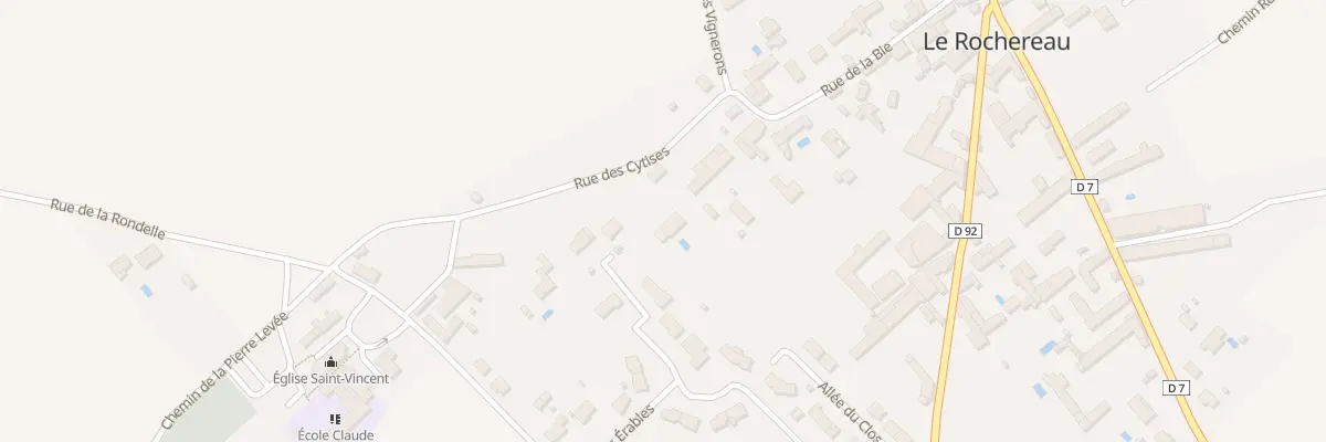 Plan du 10 Rue des Cytises à Champigny en Rochereau