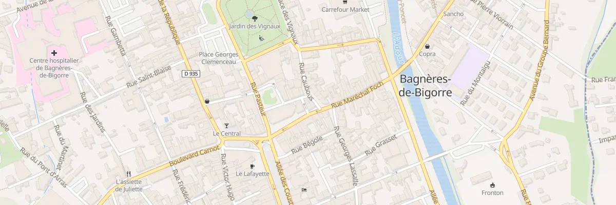 Plan du 2B Rue Dussert Nobody à Bagnères-de-Bigorre