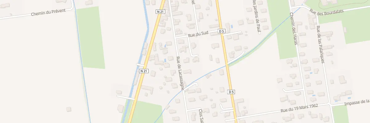 Plan du 17 Rue de Lacassagne à Rabastens-de-Bigorre