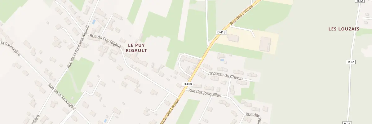 Plan du 8 Rue des Louzais à Savigny-en-Véron