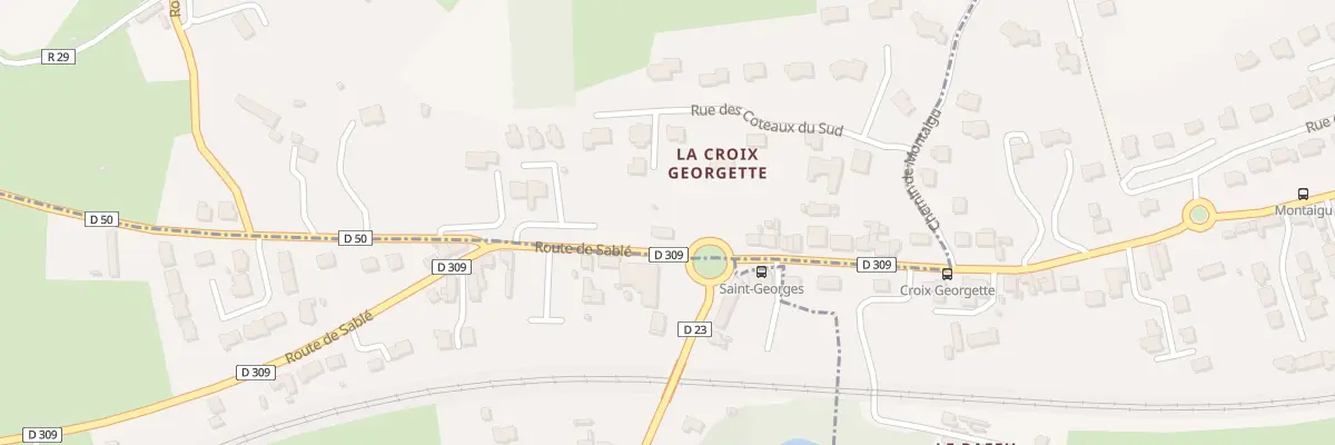 Plan du 366 Rte de Sablé à Rouillon