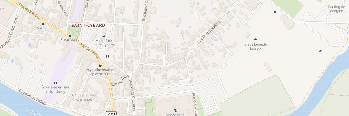 Plan du 75 Rue Fontchaudiere à Angoulême