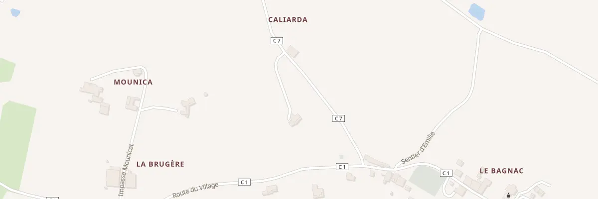 Plan du 235 Rte du Côteau à Baleyssagues