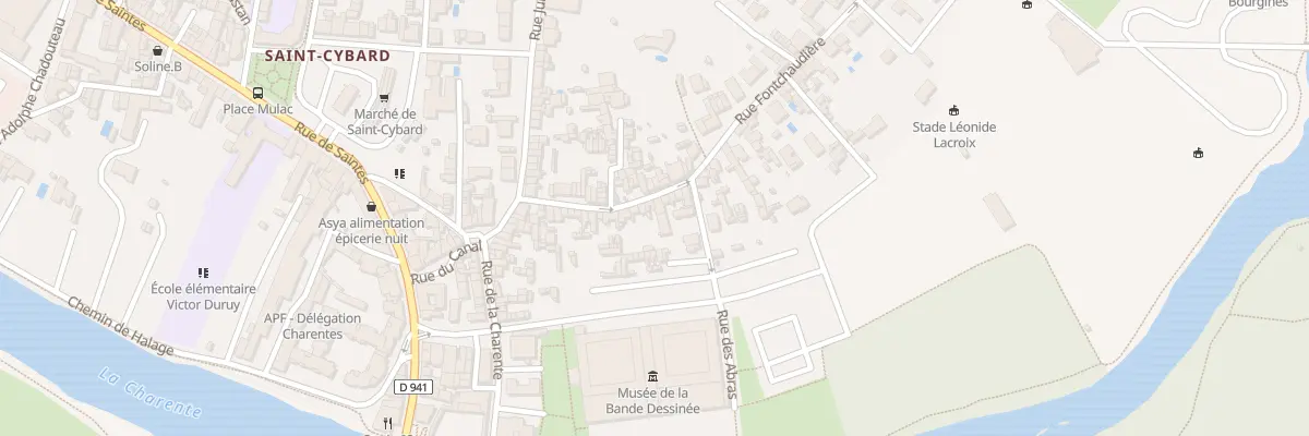 Plan du 28 Rue Fontchaudiere à Angoulême