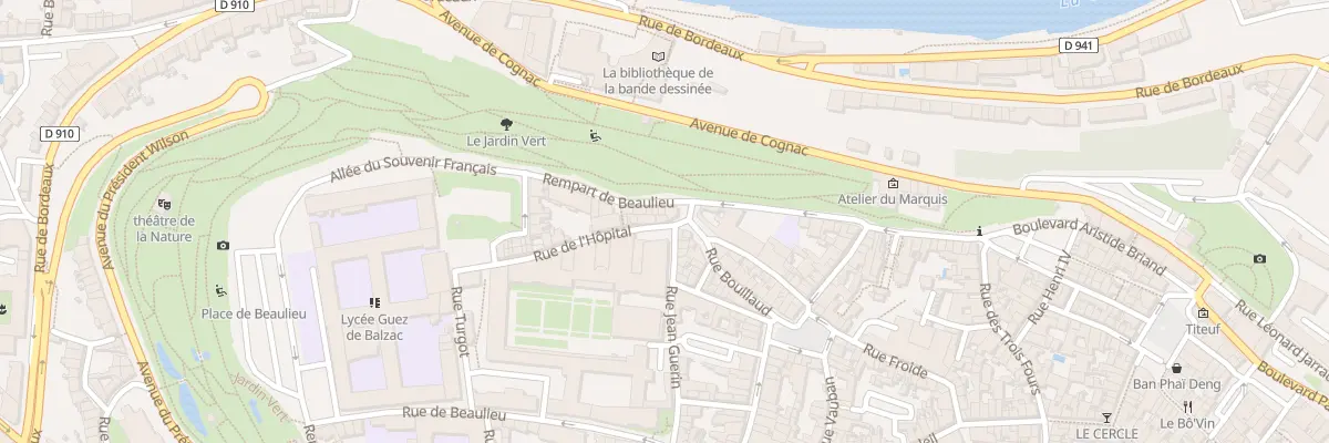 Plan du 2B Rue de l’Hopital à Angoulême