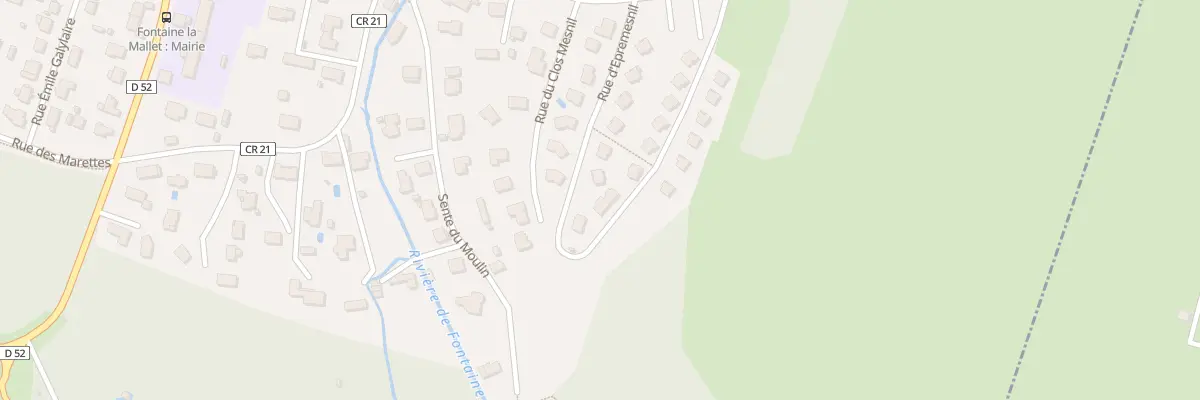 Plan du 13 Rue d’Epremesnil à Fontaine-la-Mallet