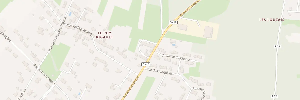 Plan du 10 Rue des Louzais à Savigny-en-Véron
