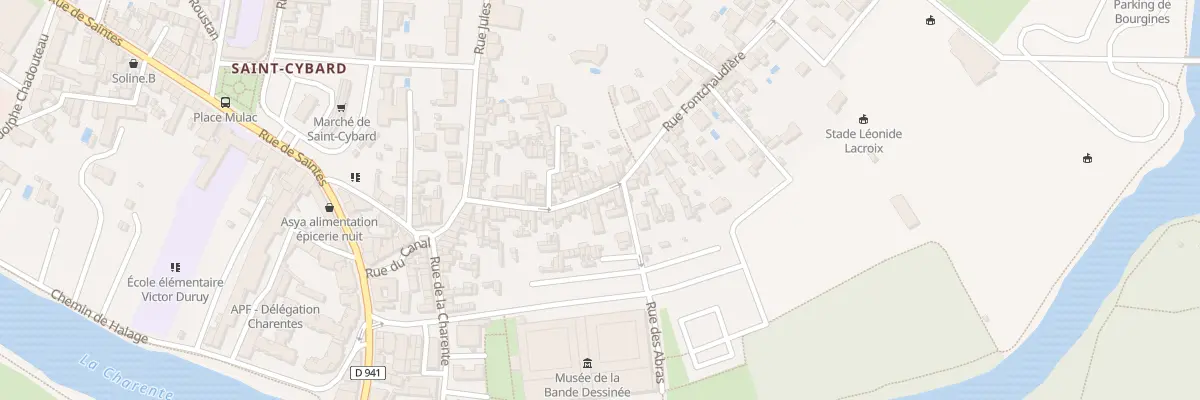 Plan du 32 Rue Fontchaudiere à Angoulême