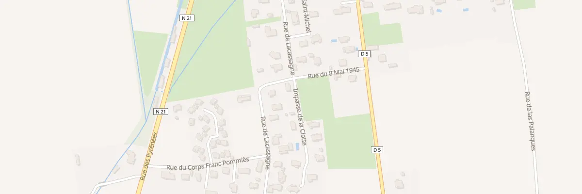 Plan du 25 Rue de Lacassagne à Rabastens-de-Bigorre