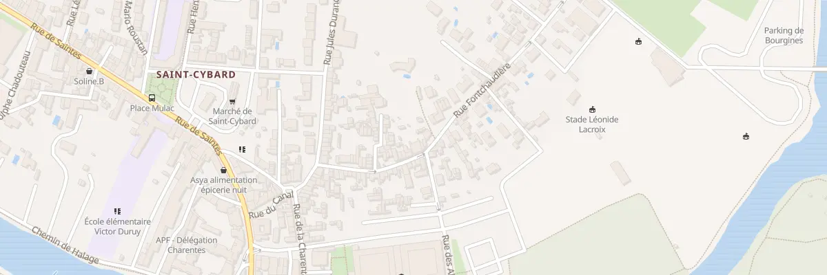 Plan du 83 Rue Fontchaudiere à Angoulême