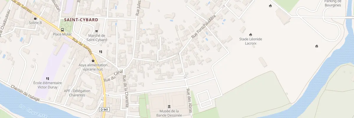 Plan du 36 Rue Fontchaudiere à Angoulême