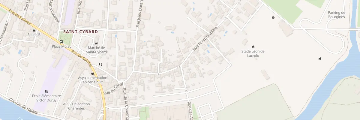 Plan du 87 Rue Fontchaudiere à Angoulême