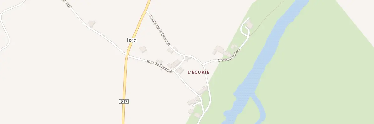 Plan du 190 Rte de la Dronne à Bonnes