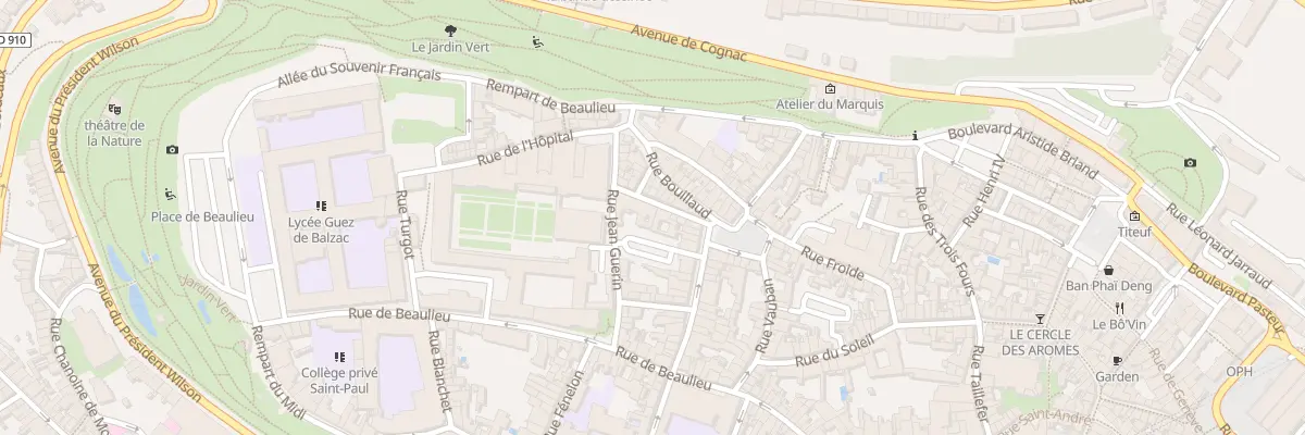 Plan du 9 Rue Francois 1er à Angoulême