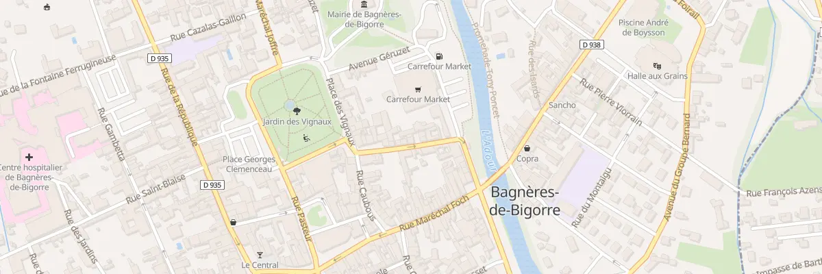 Plan du 12 Rue Costallat à Bagnères-de-Bigorre