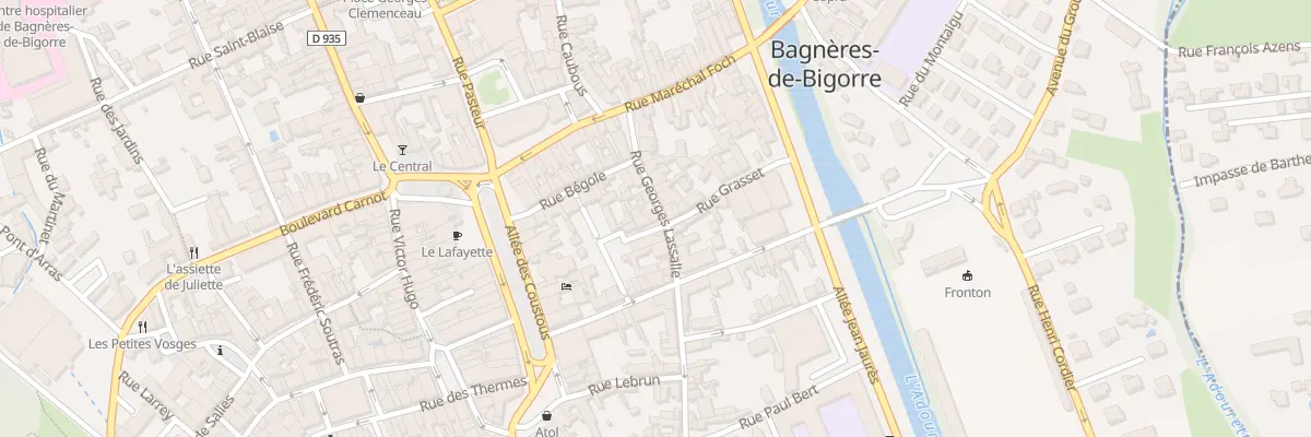 Plan du 55 Rue Georges Lassalle à Bagnères-de-Bigorre
