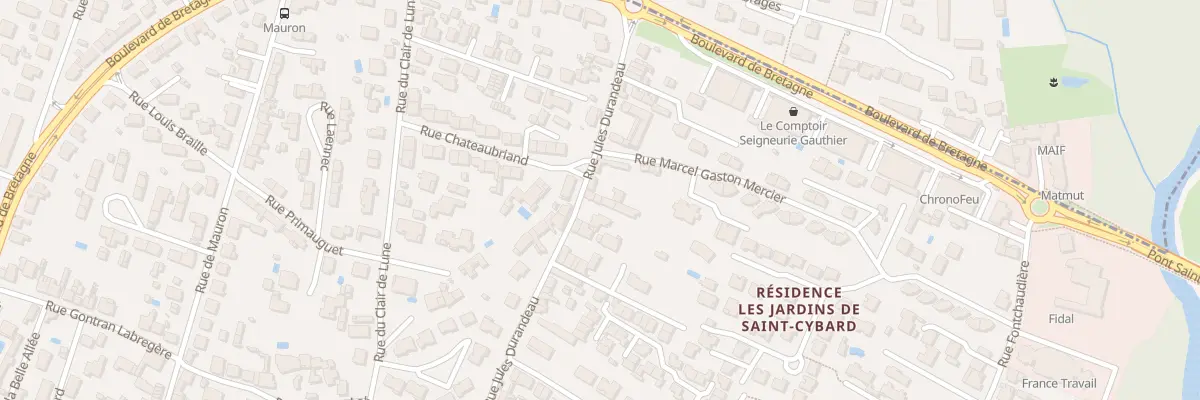 Plan du 149T Rue Jules Durandeau à Angoulême